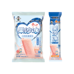 旺旺 2026年新款果沙冰 棒冰冻痴碎冰果汁饮料 85ml*5 果冻零食棒棒冰