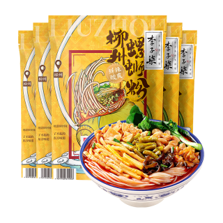 李子柒 柳州螺蛳粉 （水煮型）广西柳州特产方便速食米粉米线 （畅嗦版）330g*5袋 方便食品