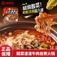 百亿补贴：海底捞 自热小火锅 渣渣牛肉 242g 酸辣方便速食