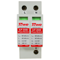 同为 AP-80B 2P B级80KA防雷器 一级2P单相