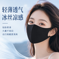 勋阳宇乐 护眼角冰丝口罩防晒口罩 云炭黑