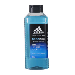 adidas 活力净肤男士沐浴露酷爽冰透400ml补水保湿清爽净澈