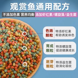 亚峰 鱼食金鱼锦鲤鱼饲料小颗粒鱼粮观赏鱼家用小金鱼专用上浮小型鲤鱼