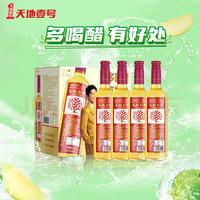 天地壹号 玻璃瓶苹果醋发酵气泡饮料650ml