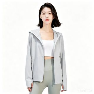 伯希和 冰丝 小光盾 女士防晒衣  米白色 S