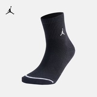 NIKE 乔丹速干运动短袜(3双)夏季新款支撑舒适JORDAN IR6320 010黑/白 L