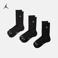NIKE 乔丹速干中筒运动袜(3双) JORDAN EVERYDAY ELEVATED IR6319 010黑/白 M