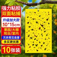 DAGO 双面粘虫板黄板诱虫板灭苍蝇贴果蝇纸灭蚊黏虫小飞虫诱捕神器10张
