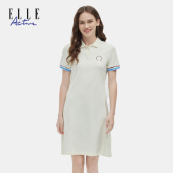 ELLE Active 女士青春活力翻领连衣裙