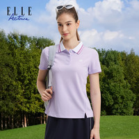 ELLE Active 女士短袖Polo衫 轻量化运动T恤
