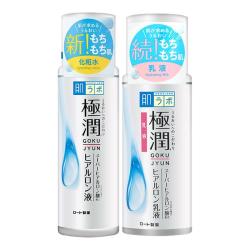 乐敦 日本曼秀雷敦肌研极润水乳套装男女护肤品补水保湿官方旗舰店正品(水170ml+乳液140ml)