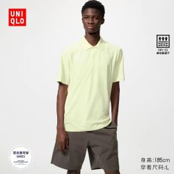 优衣库 DRY-EX速干POLO衫/短袖优衣库男女装T恤运动透气482305
