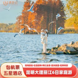 五星酒店含机票0自费云南旅游昆明大理丽江6天5晚跟团游飞猪旅行