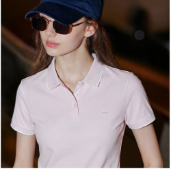navigare 意大利小帆船通勤休闲短袖POLO衫女夏季棉感透气翻领T恤
