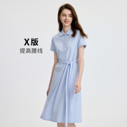 navigare 女士防蚊虫短袖连衣裙 夏季POLO裙