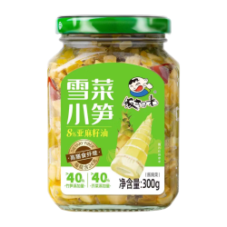 饭扫光 雪菜小笋300g 酱腌菜咸菜拌饭拌面
