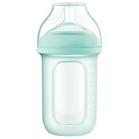 gb好孩子 B80403 硅胶宽口径奶瓶 240ml 嫩绿