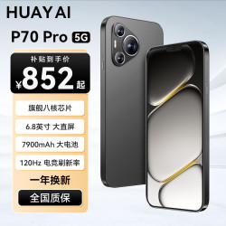 AI手机2026新款上市P70 Pro 1024G大内存 5G全网通 120Hz高刷大屏 7800mAh超大电池 旗舰版：12+256G