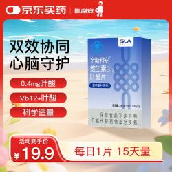斯利安 叶酸+B12 15片