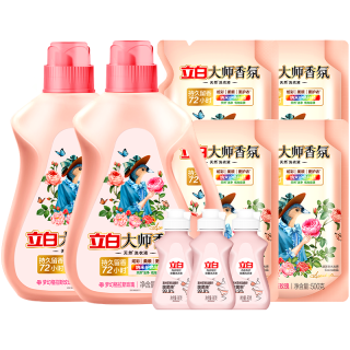 Liby 立白 亮白系列 天然亮白低泡洗衣液 500g*12袋 薰衣草香