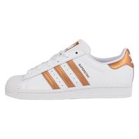 adidas Originals Superstar 女士休闲运动鞋 FX7484 白色/铜金属色 36