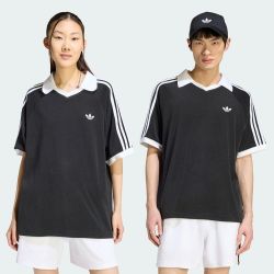 adidas 三叶草男子TERRY POLO运动休闲短袖T恤KW7397