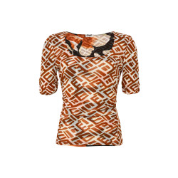 Diane Von Furstenberg 春夏新款 女士几何度假上衣半裙套装 DVFBS1U003IOAGC