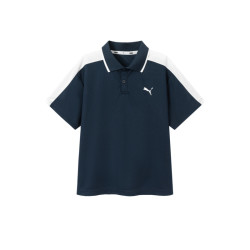 PUMA 童装26夏季儿童短袖T恤Polo领休闲吸湿速干学院风上衣