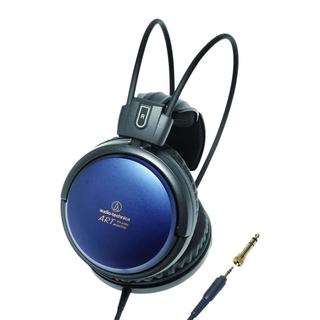 audio-technica 铁三角 ATH-A700X 耳罩式头戴式动圈有线耳机 黑蓝色 3.5mm