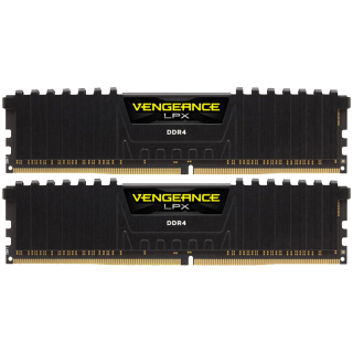 美商海盗船 16GB(8G×2)套装 DDR4 3600 台式机内存条 复仇者LPX 游戏条 C18