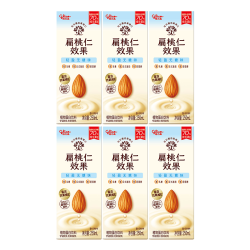 格力高 扁桃仁植物奶饮料营养坚果饮250ml*6盒无糖味