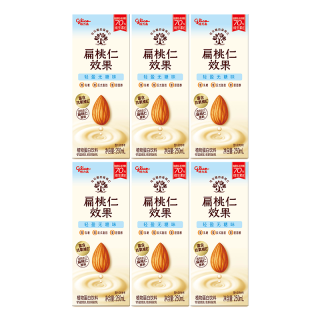 格力高 扁桃仁植物奶饮料营养坚果饮250ml*6盒无糖味