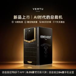 VERTU ALPHAFOLD智能体AGENT大折叠AI总裁手机镶金4玄铁黑鳄鱼皮 16GB+1TB 官方标配（赠皮套+管家服务）
