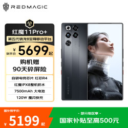 努比亚 红魔11Pro+  首款水冷散热  骁龙8至尊版  新品游戏电竞手机  暗夜骑士 12GB+256GB