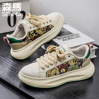 森马 厚底 男士休闲板鞋