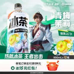 元气森林 冰茶 减糖茶饮料 900ml*12瓶