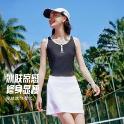 安踏 冰纱背心 女款 修身显瘦冰丝T