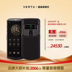 VERTU 威图纬图AGENT Q奢品 墨玉黑小牛皮 16GB+1TB