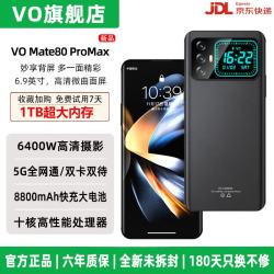 VO 丨新品旗舰双屏新机1TB大内存8800mAh电池天玑9500微曲面屏6400W摄影十核高性能 琥珀黑 12GB+256GB