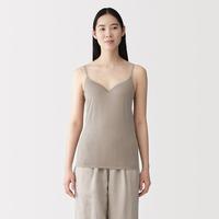 無印良品 MUJI 无印良品 女式 莱赛尔 带罩杯吊带衫 背心女款带胸垫夏细肩带可外穿