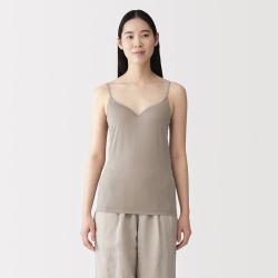無印良品 MUJI 无印良品 女式 莱赛尔 带罩杯吊带衫 背心女款带胸垫夏细肩带可外穿