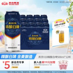 燕京啤酒 V10 白啤 啤酒