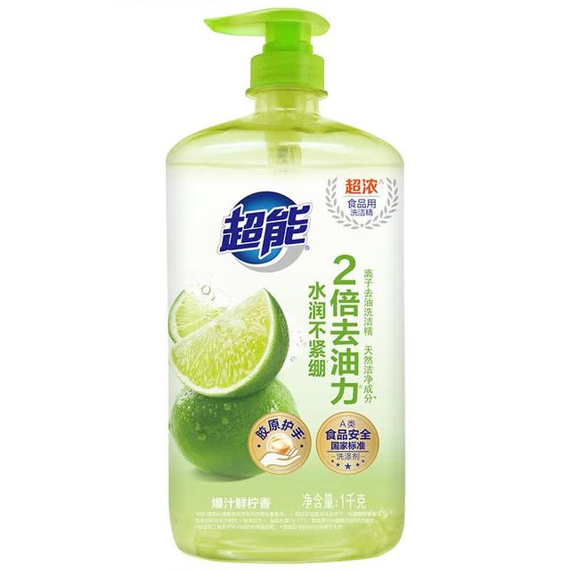 超能 爆汁鲜柠洗洁精 1kg