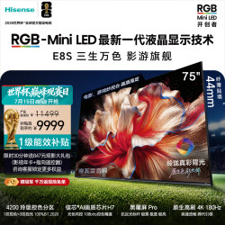 海信 75E8S 液晶电视 75英寸 4K 普通挂架送装一体