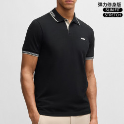 HUGO BOSS 男款短袖POLO衫时尚修身