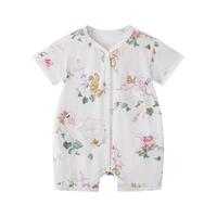 Babycare 小柔风夏爬行服莫代尔短袖三角连体衣