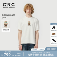 C'N'C 奢级棉面料 男士个性玩偶印花短袖T恤 CNC