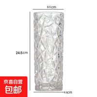 品牌 系列 型号 轻奢玻璃花瓶 24.5cm 透明冰纹