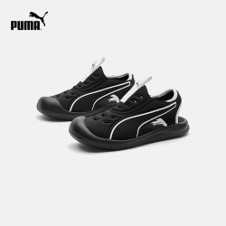 PUMA 魔术贴软底防滑 黑色-彪马白 31码 儿童凉鞋