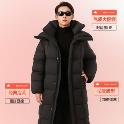 美力城 鹅绒填充 长款保暖 男士女士羽绒服